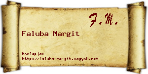 Faluba Margit névjegykártya